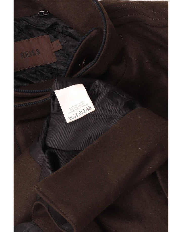 Мужское пальто Reiss UK 38 средний коричневый шерстяной