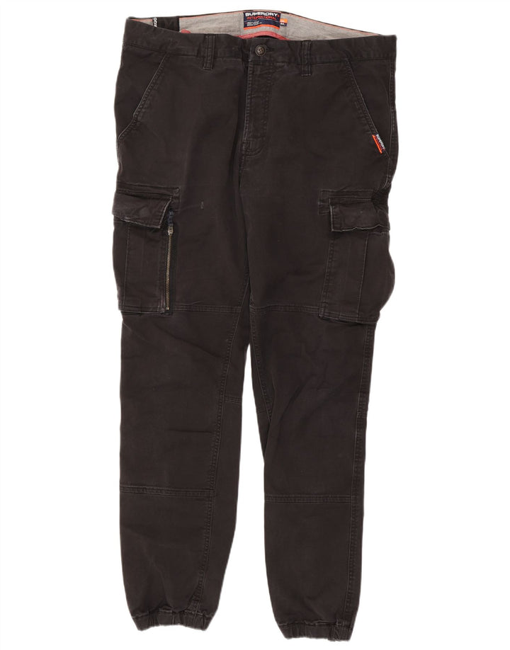 Мужские брюки-карго Superdry Joggers W36 L30, черный хлопок