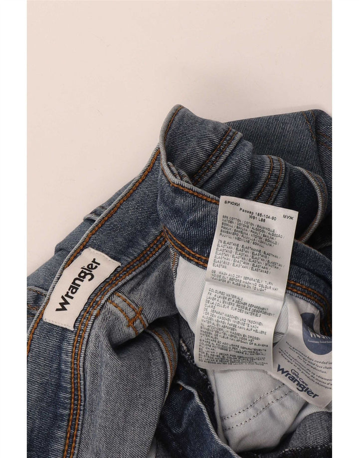 Мужские прямые джинсы Wrangler Texas W36 L34, синий хлопок