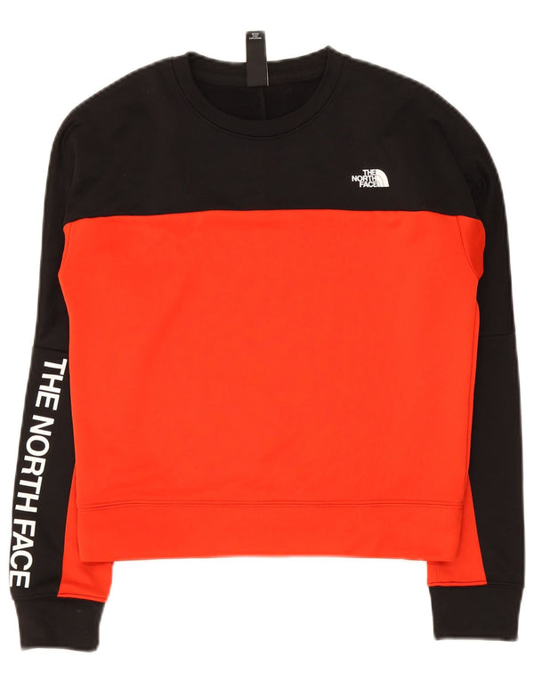 Женский укороченный свитшот The North Face UK 6 XS, черный с цветными блоками