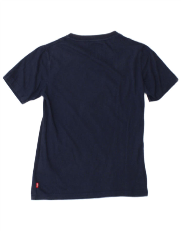 Футболка с рисунком Levi's для мальчиков, топ 9–10 лет, темно-синий, хлопок