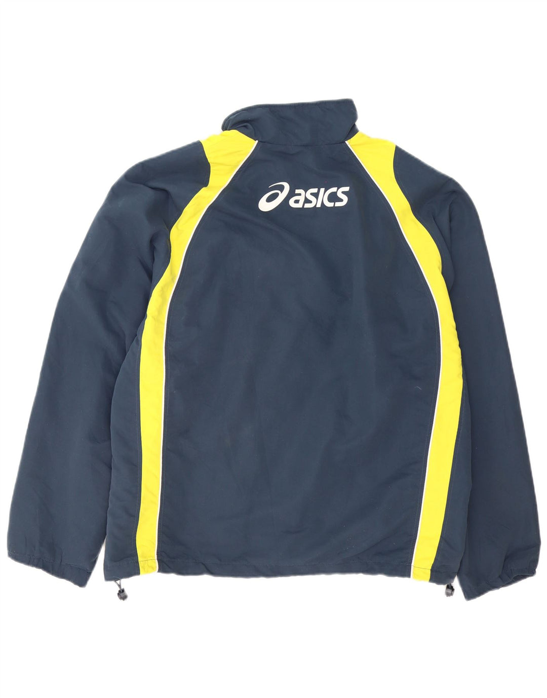 Мужской спортивный костюм Asics с графическим рисунком 2XL, темно-синий, полиэстер с цветными блоками