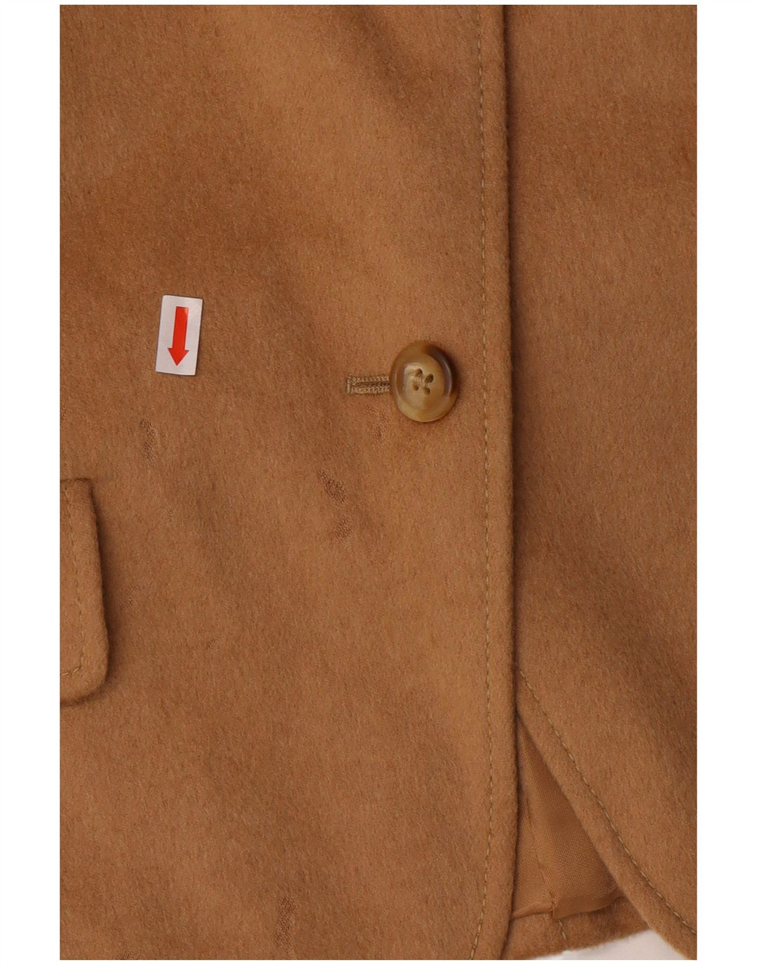 MAX MARA Женский пиджак на 4 пуговицах, Великобритания, 14, большой, бежевый, классический, из верблюжьей шерсти