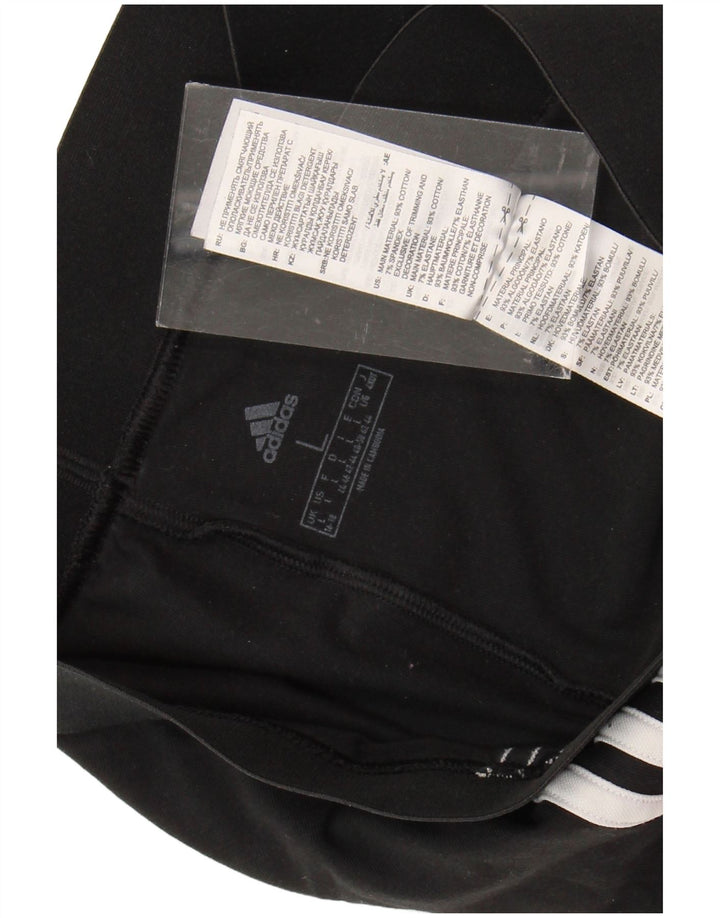 Женские леггинсы ADIDAS UK 16/18, большие черные, хлопковые