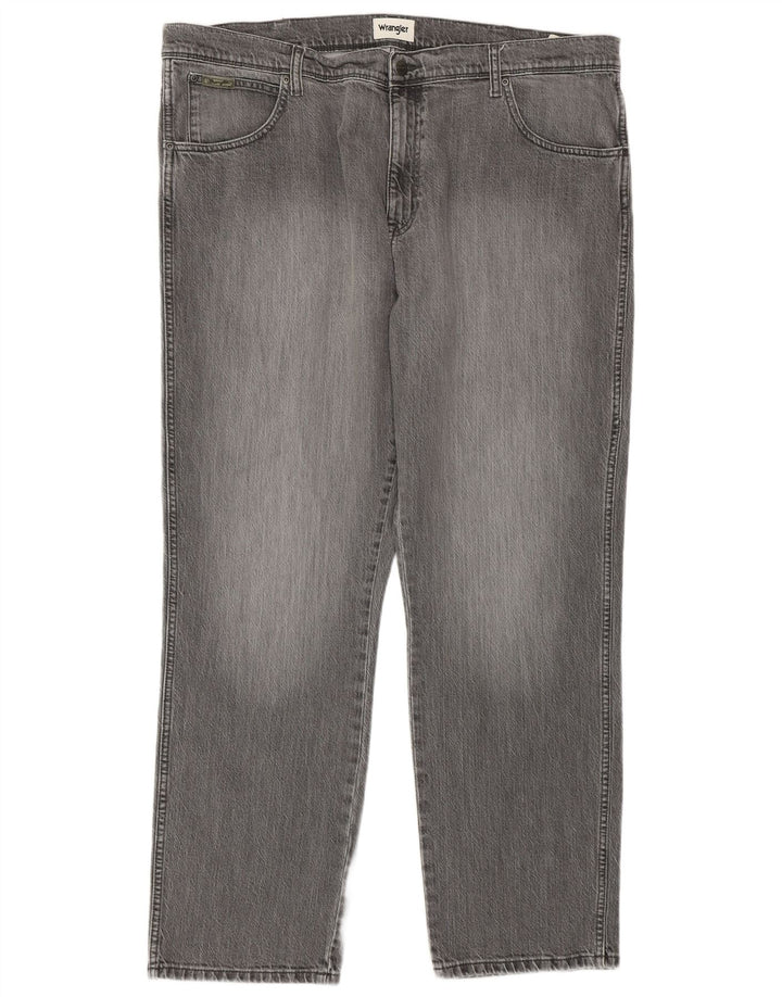 Мужские прямые джинсы WRANGLER Техас W42 L32, серый хлопок
