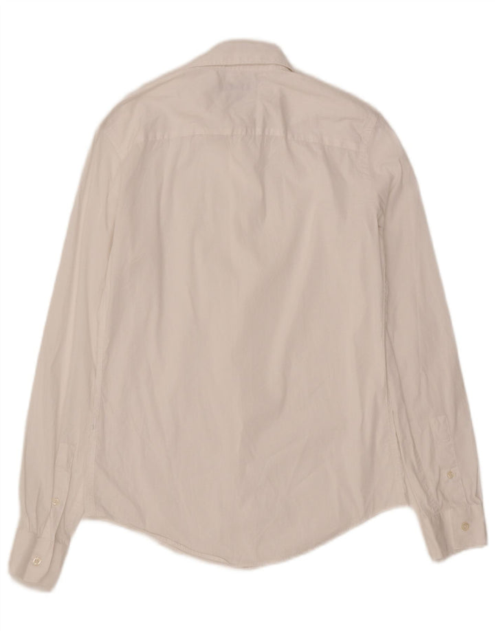 Мужская рубашка узкого кроя ZARA, маленькая белая