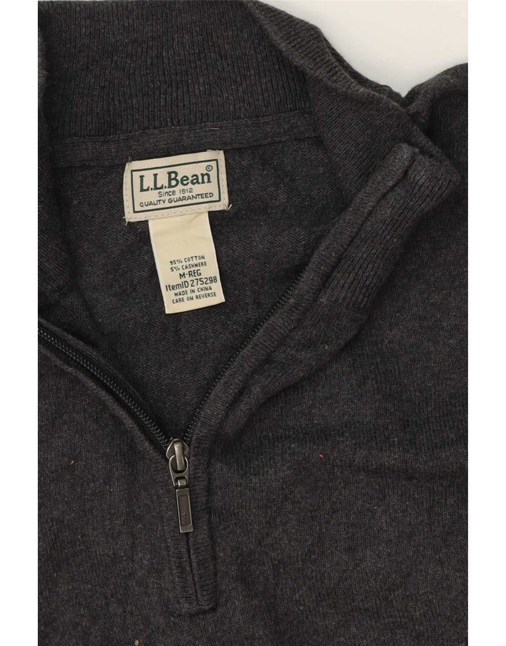 Мужской джемпер с воротником на молнии L.L.Bean стандартного кроя, средний серый классический классический
