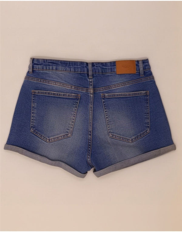 Zara Женские джинсовые шорты с потертостями EU 40 Medium W30 Синий