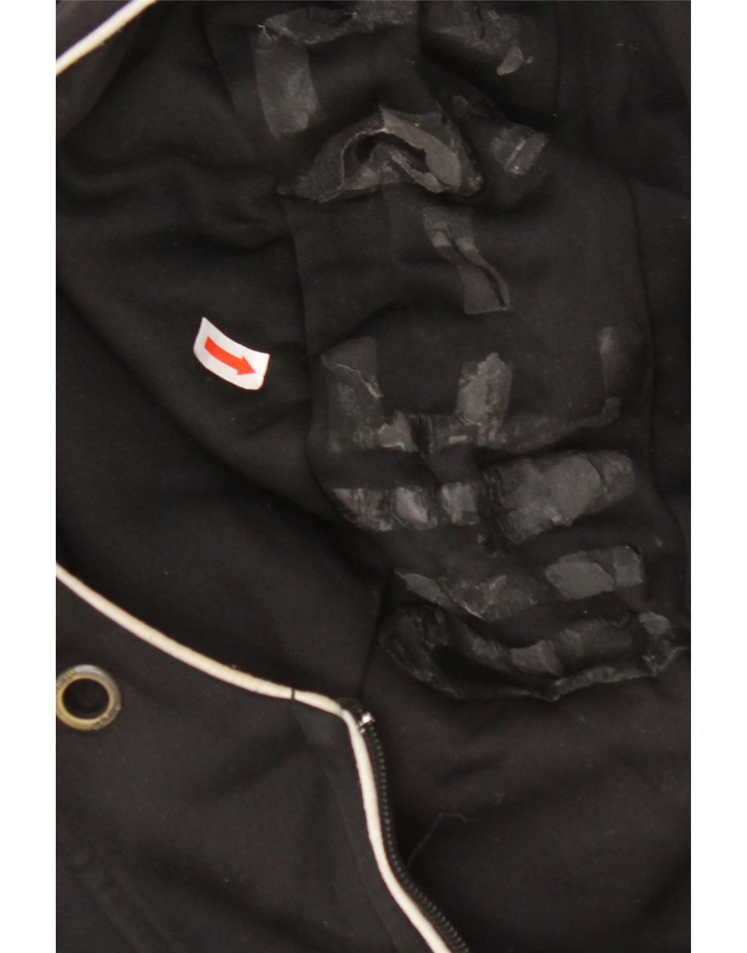 Женский свитер с капюшоном на молнии JACK & JONES UK 14, средний черный, цветных блоков