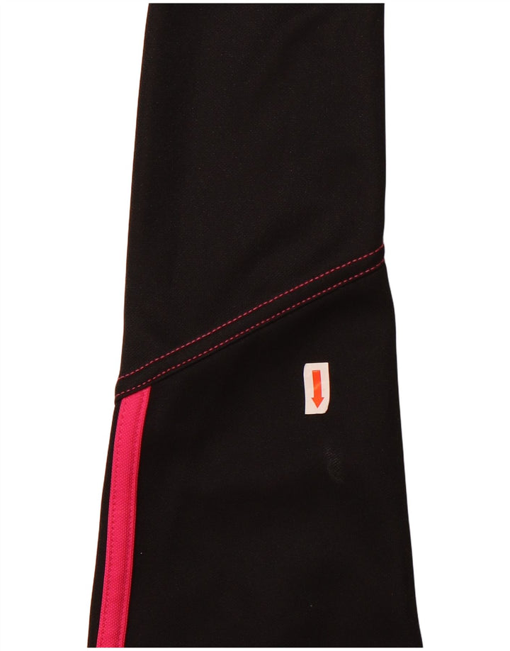 Пуловер с воротником на молнии Adidas для девочек Aeroready, спортивный костюм, черный, 11–12 лет