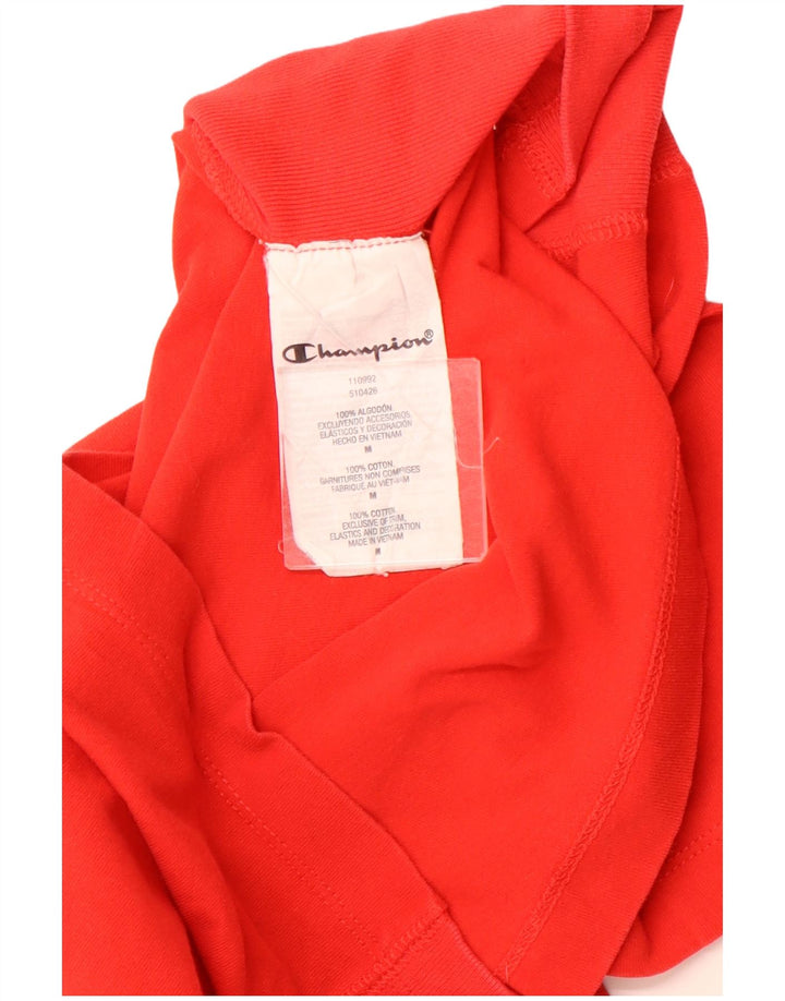 Женская футболка с рисунком CHAMPION Top UK 12, средний красный хлопок, красный
