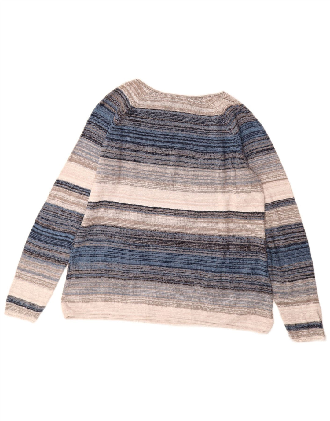 Женский джемпер с v-образным вырезом EDDIE BAUER UK 18 XL в разноцветную полоску