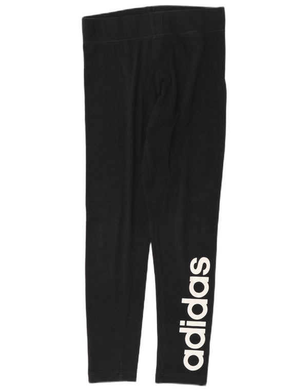 Женские леггинсы Adidas Slim Fit с графикой, Великобритания, 8/10, маленькие, черные