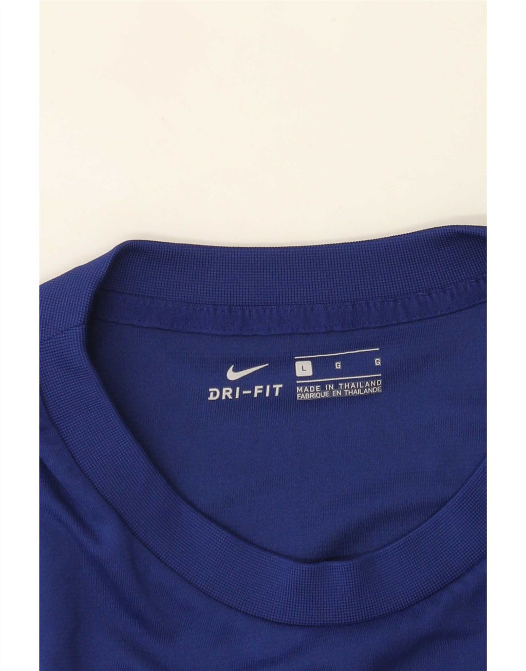 Мужская футболка с графическим рисунком Nike Dri Fit, большая синяя с цветными блоками