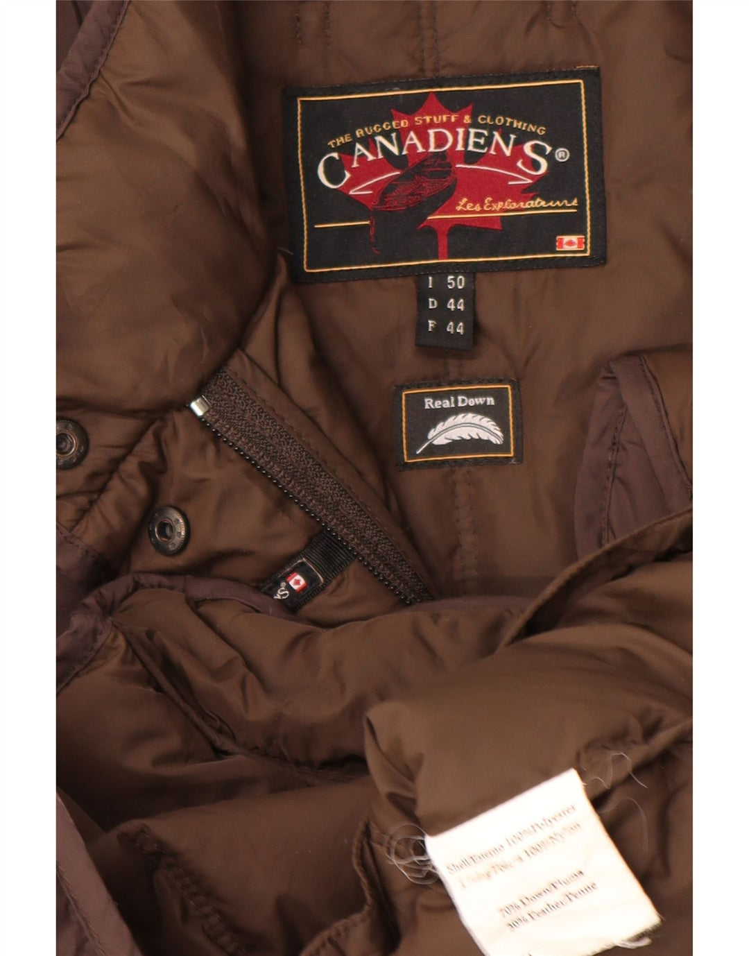 Женская стеганая куртка Canadiens IT 50 XL Коричневый полиэстер