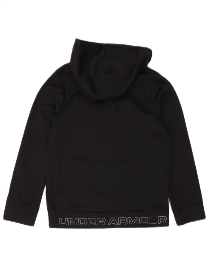 Джемпер с капюшоном Under Armour для мальчиков с рисунком, 7–8 лет, маленький, черный, полиэстер
