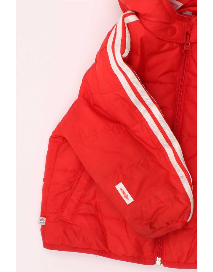 Утепленная куртка Adidas Baby Boys с капюшоном 9-12 месяцев, красный полиэстер