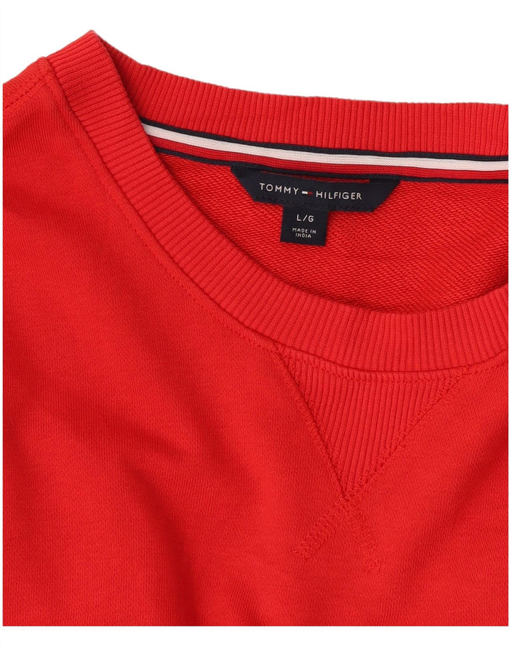 Женский свитер Tommy Hilfiger UK 16, большой красный