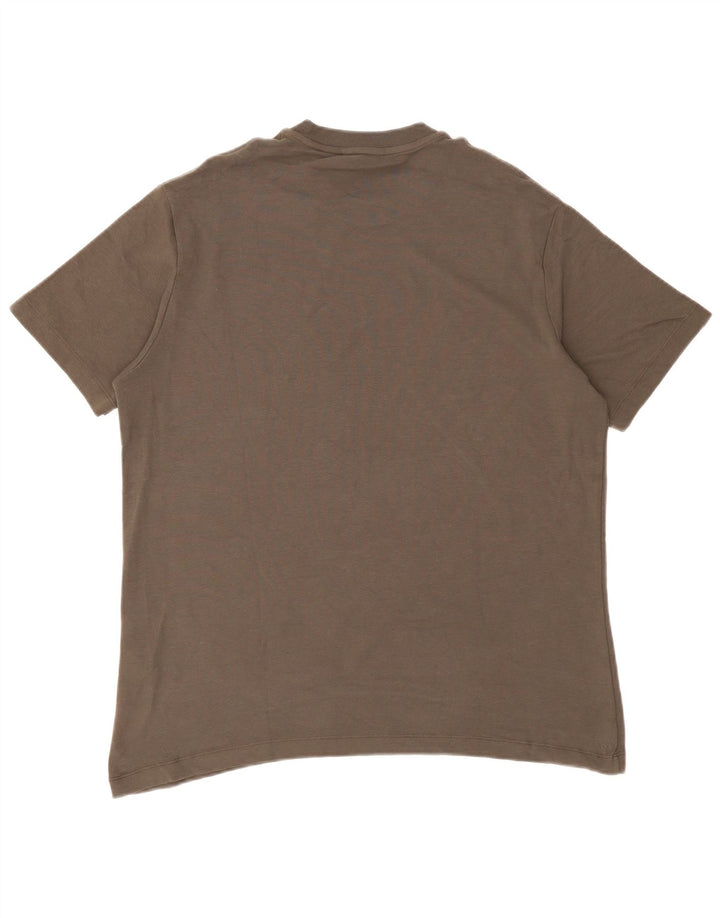 Мужская футболка Massimo Dutti, большой серый хлопок