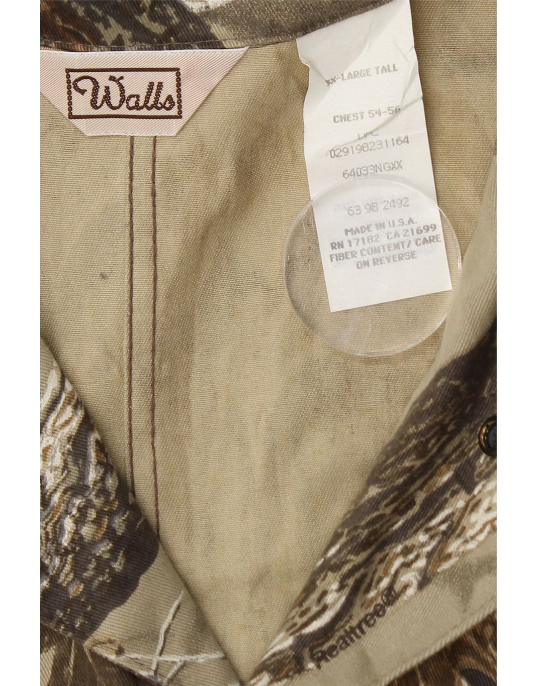 Мужской комбинезон Walls для высоких 3XL, камуфляжный хлопок цвета хаки