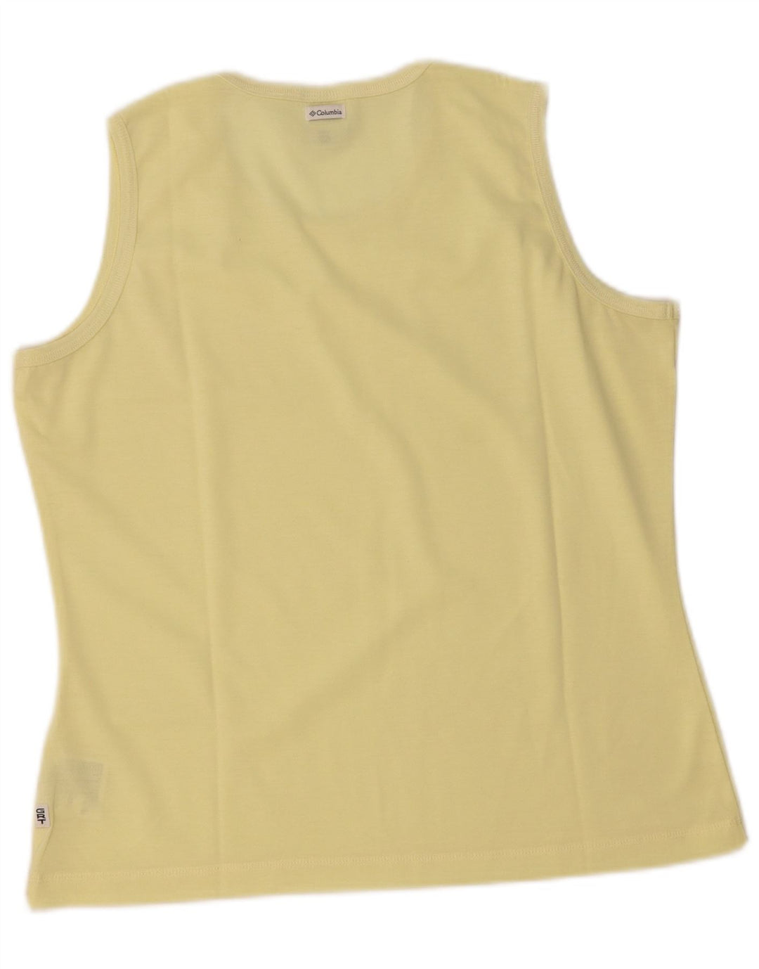 COLUMBIA Womens Vest Top UK 16 Large Yellow Polyester