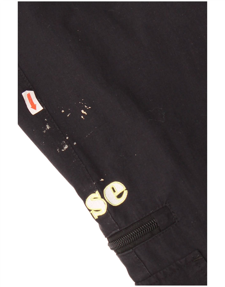 Мужские спортивные брюки-карго Ellesse, джоггеры, большой черный нейлон
