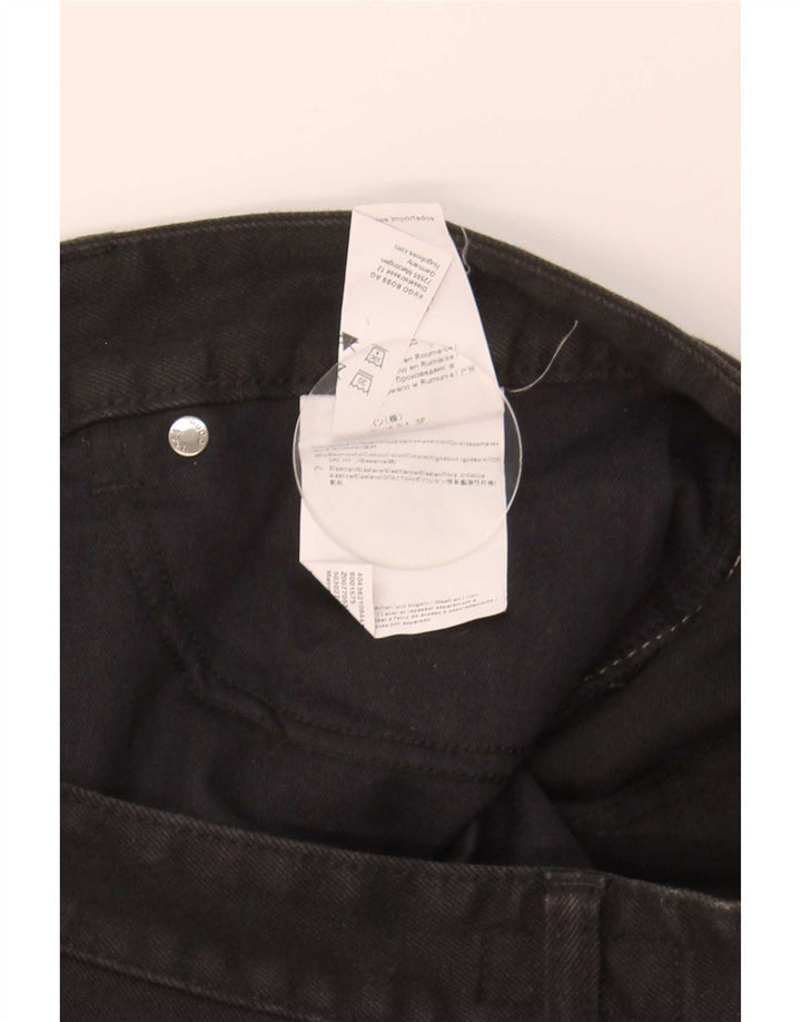 Мужские прямые джинсы Hugo Boss W34 L32, черный хлопок