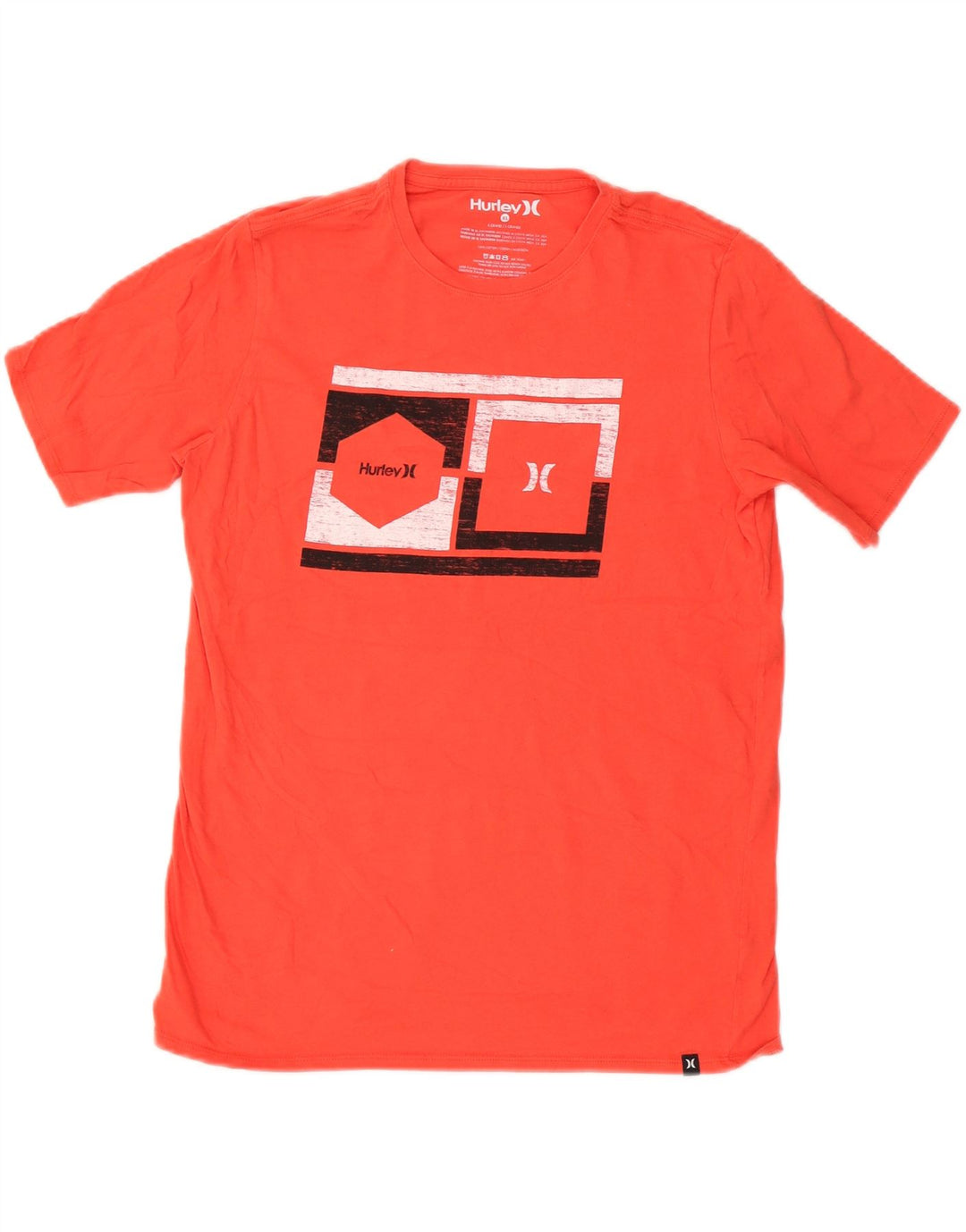 Футболка с рисунком для мальчиков Hurley, топ 13–14 лет, XL, красный хлопок