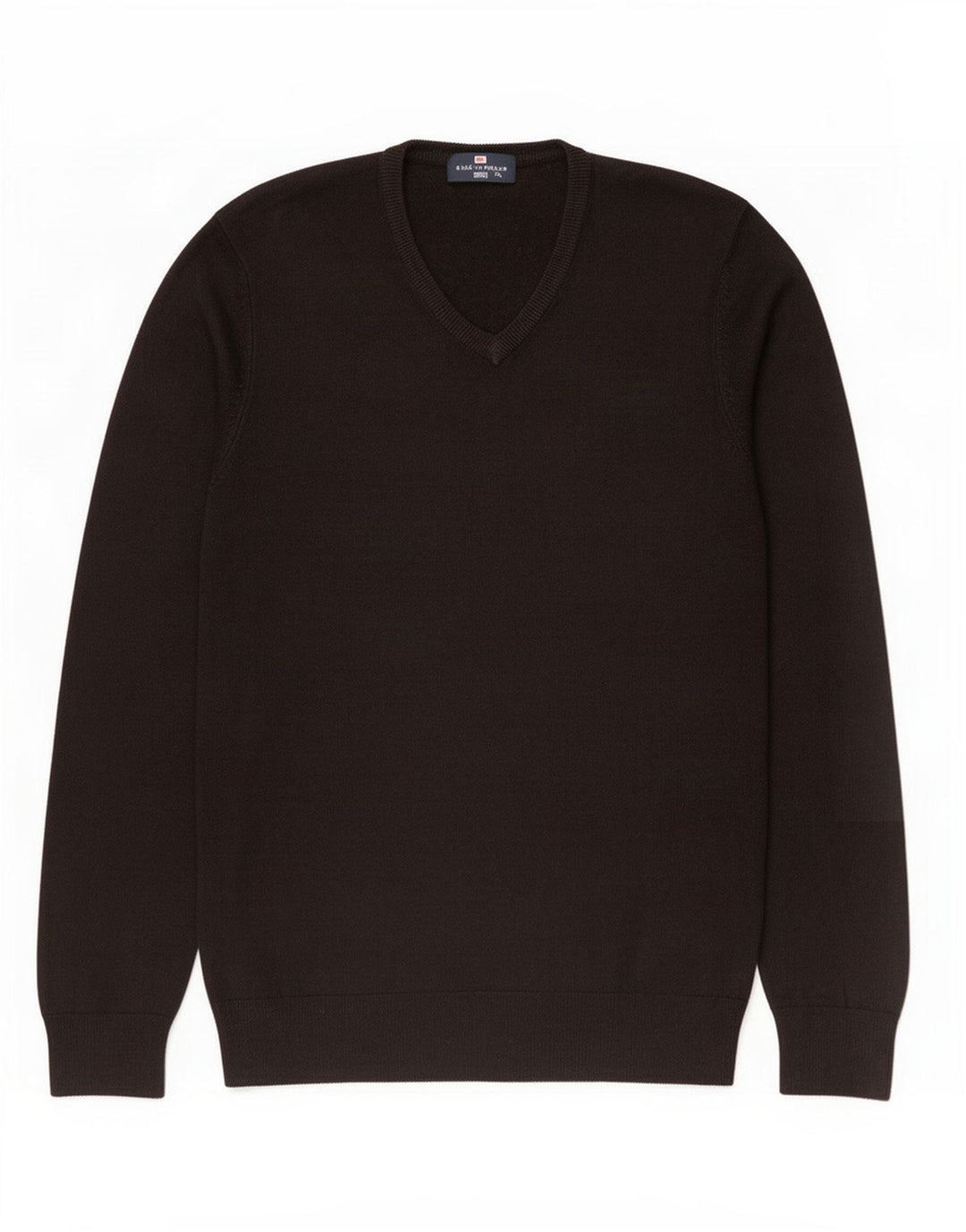 Мужской свитер с v-образным вырезом Marks & Spencer Blue Harbour, средний черный