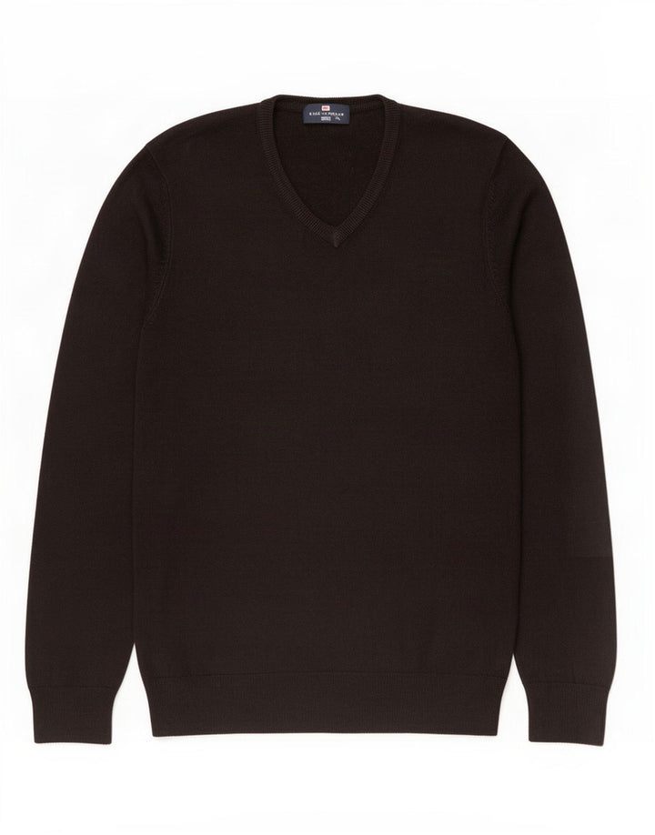 Мужской свитер с v-образным вырезом Marks & Spencer Blue Harbour, средний черный