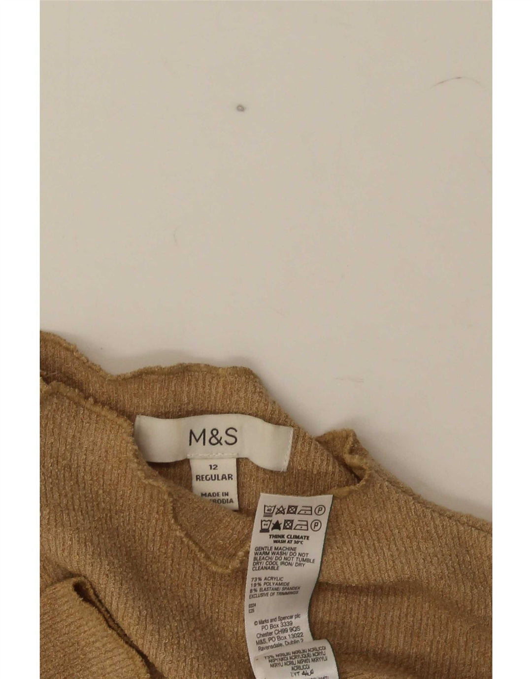 Женская блузка Marks & Spencer Top UK 12, средний коричневый акрил