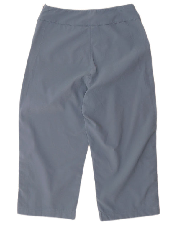 Женские широкие брюки-капри Adidas UK 10, маленькие W27 L19, синий полиэстер
