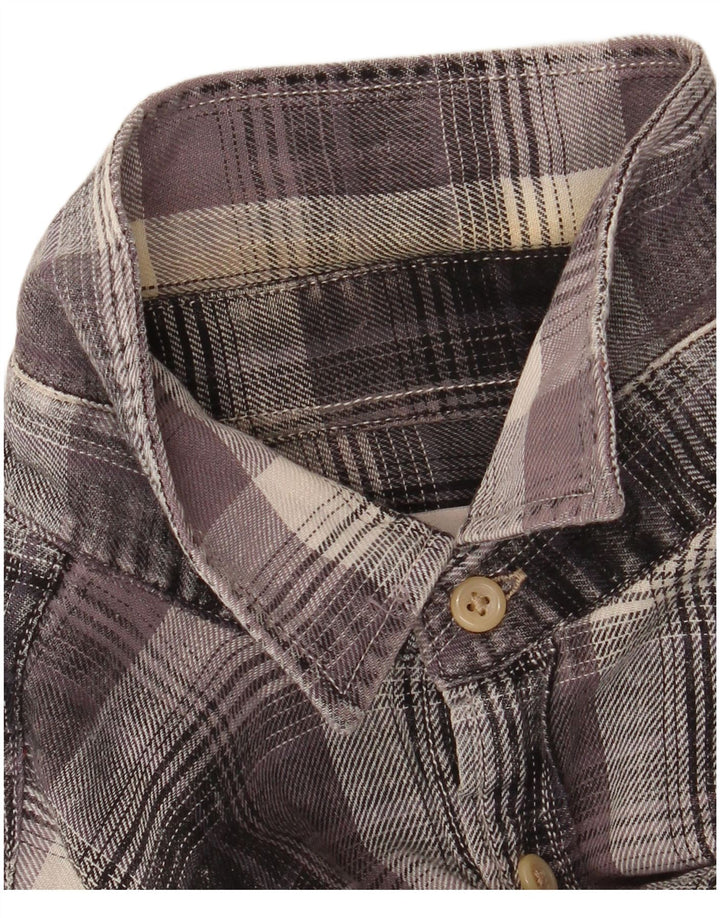 Мужская фланелевая рубашка Jack & Jones, маленькая серая клетка, хлопок