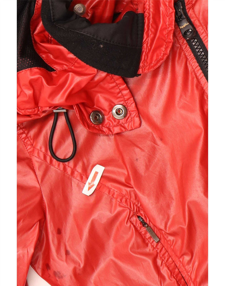 Refrigiwear Женская дождевик с капюшоном IT 38 XS Красный Полиэстер
