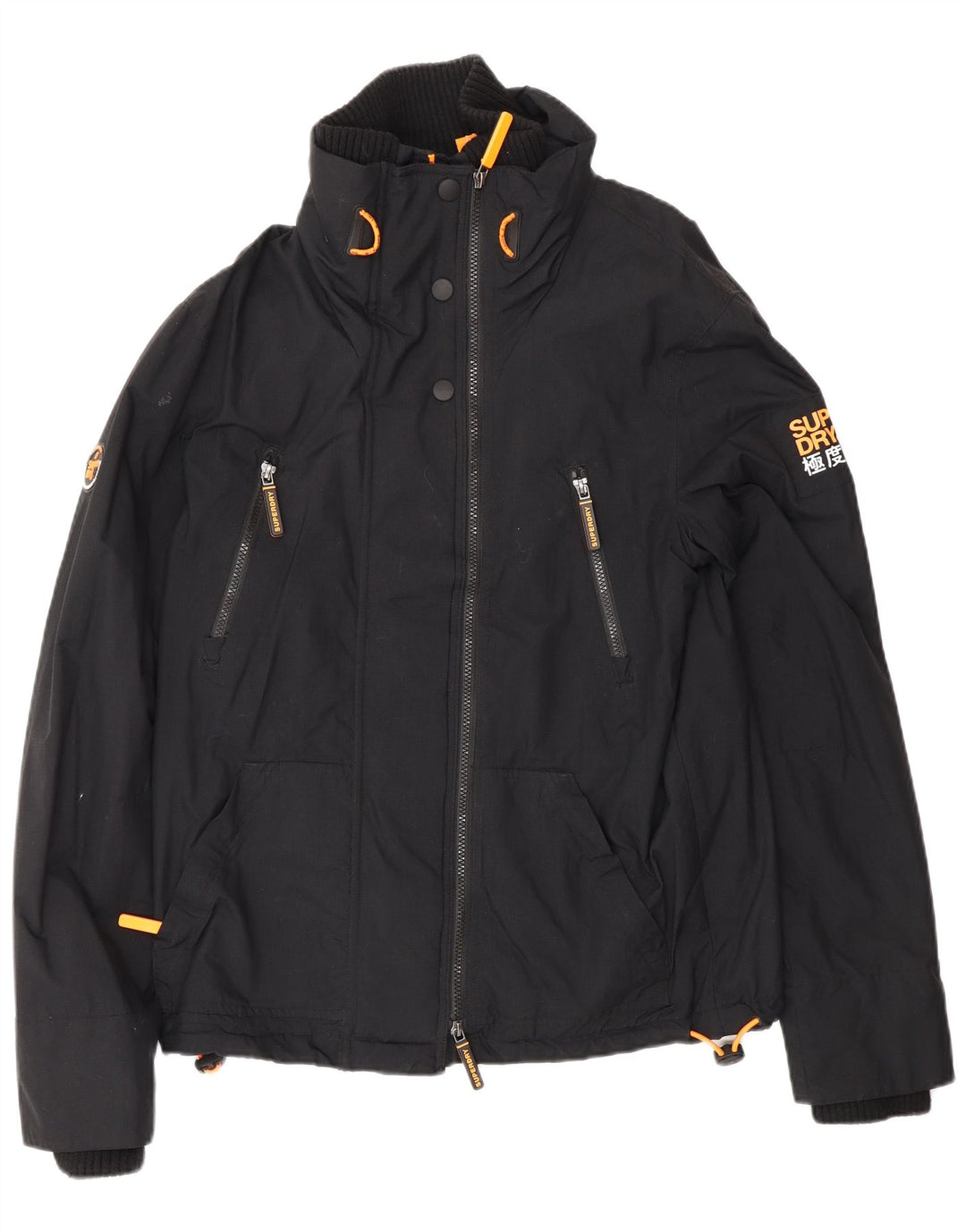 Мужская ветровка Superdry Windattacker UK 38, средний черный нейлон