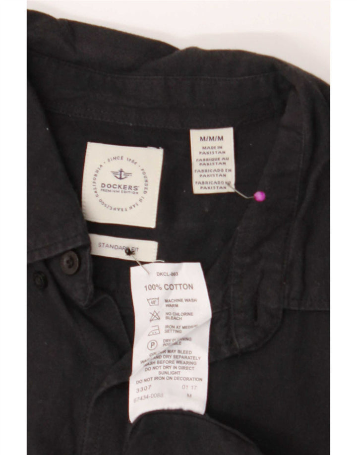 Мужская рубашка стандартного кроя Dockers, средний черный хлопок