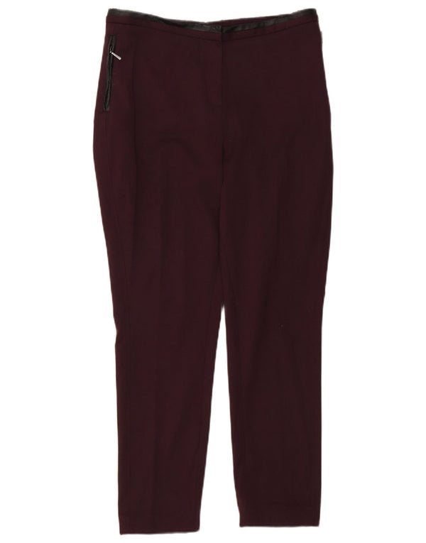 Женские укороченные брюки Marks & Spencer UK 12 Medium W30 L26 Бордовые