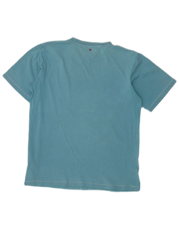 TOMMY HILFIGER Футболка с рисунком для мальчиков, топ 13–14 лет, синий хлопок