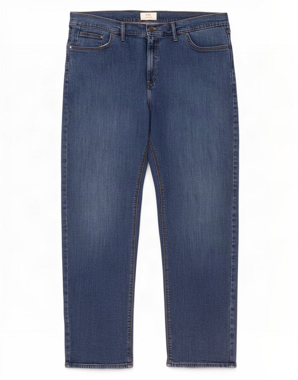 Мужские прямые джинсы Marks & Spencer W44 L31 синие, хлопок