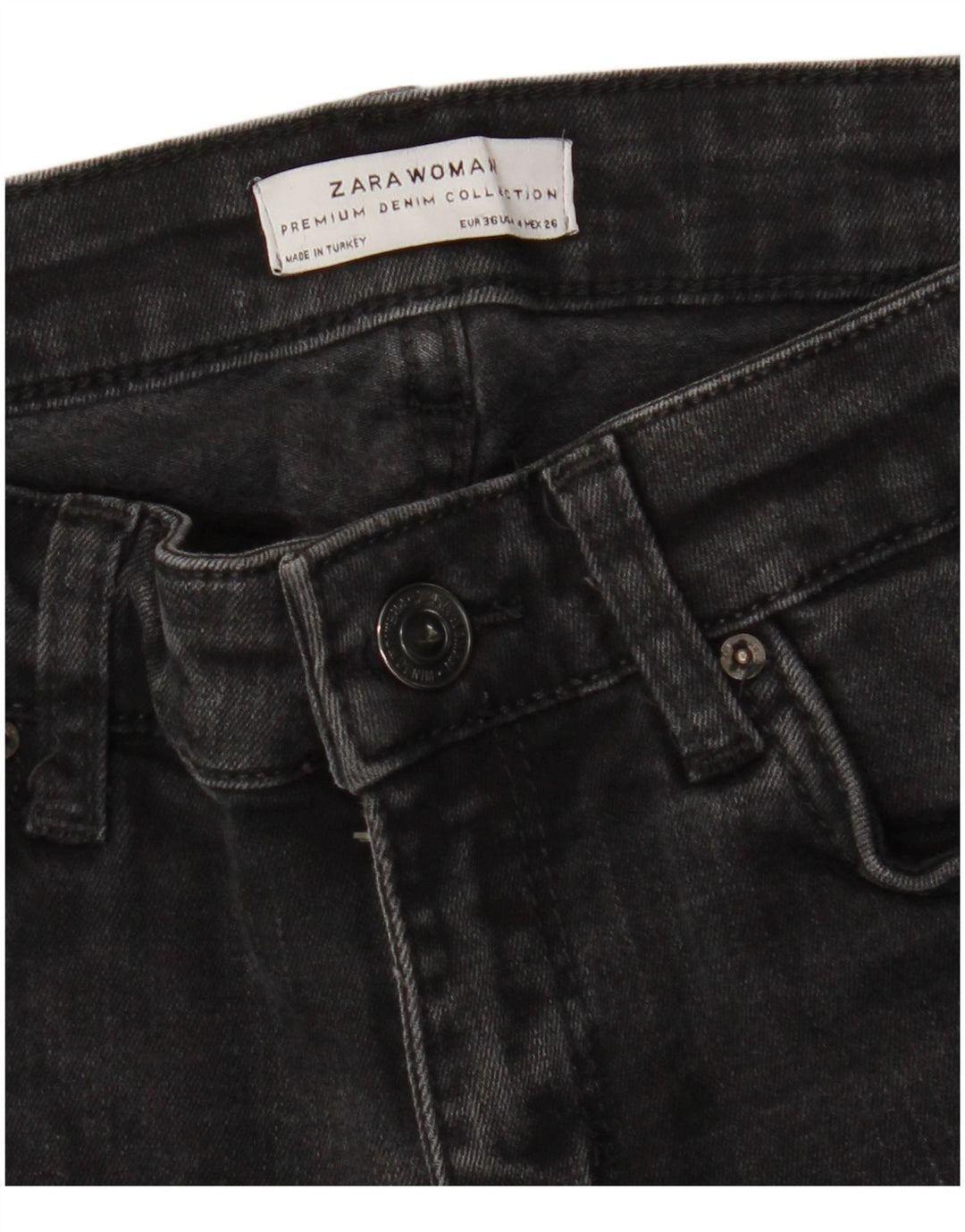 Женские джинсы Bootcut Zara EU 36 XS W26 L26 черные
