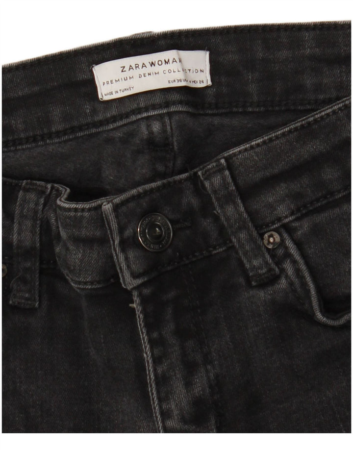 Женские джинсы Bootcut Zara EU 36 XS W26 L26 черные