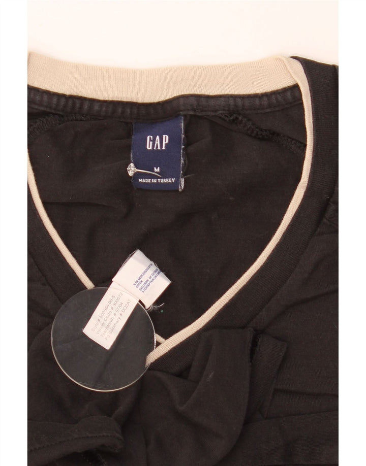 Мужская футболка Gap из хлопка среднего размера, черная