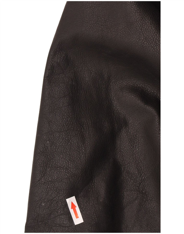 Мужская кожаная куртка Claudio UK 42 XL черная кожа