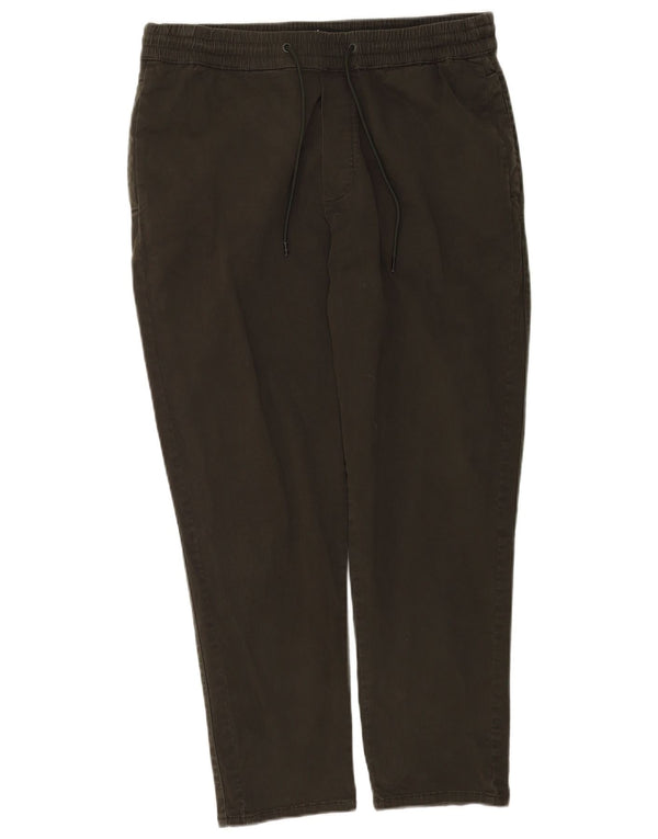 Мужские зауженные брюки-чиносы Zara, большие, W32 L26, хаки, хлопок