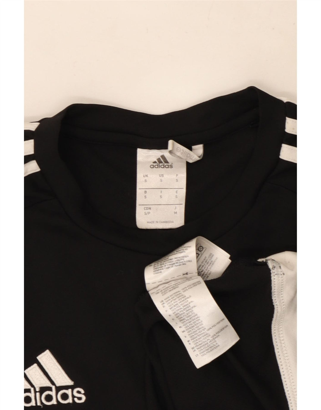 Мужская футболка Adidas Climalite, маленький черный полиэстер с цветными блоками