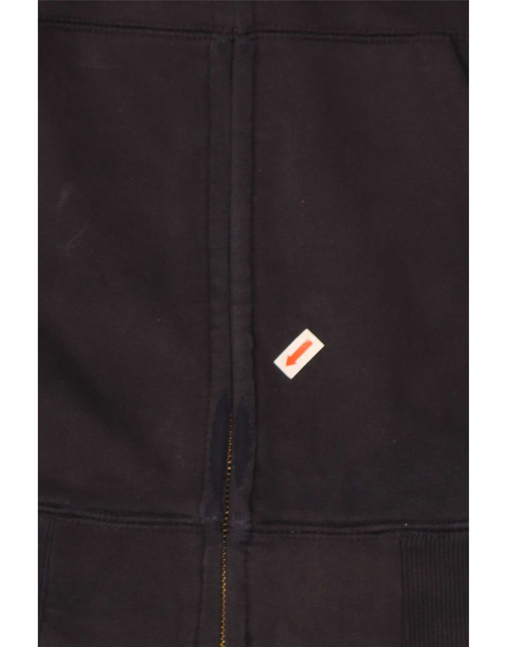 Мужской свитер с капюшоном на молнии Carhartt среднего размера, темно-синий, хлопок