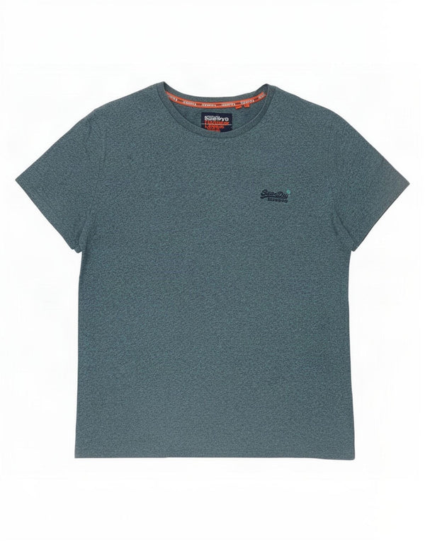 Мужская футболка Superdry, большой синий крапчатый хлопок