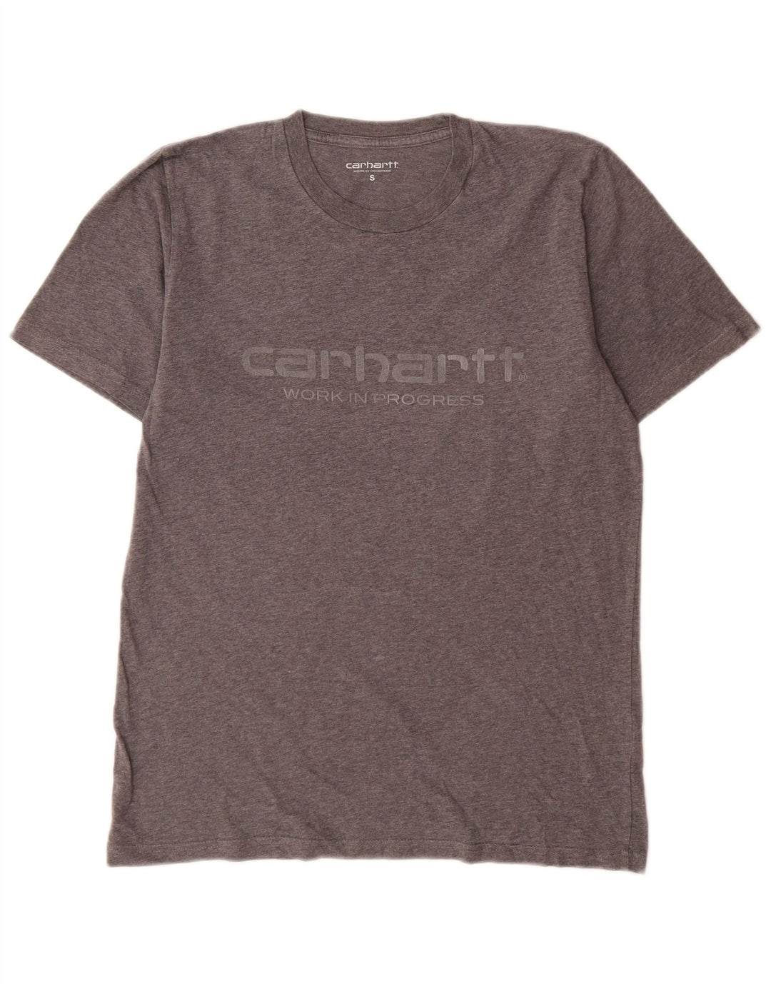 Мужская футболка с рисунком Carhartt, маленький серый хлопок