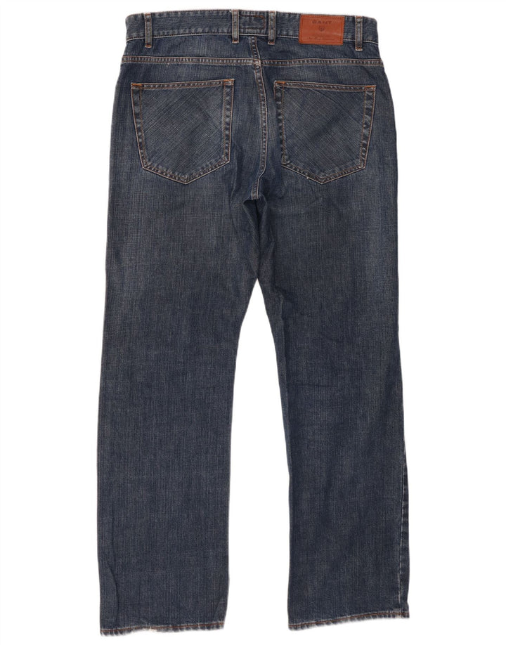 Мужские прямые джинсы Gant W34 L32, синий хлопок