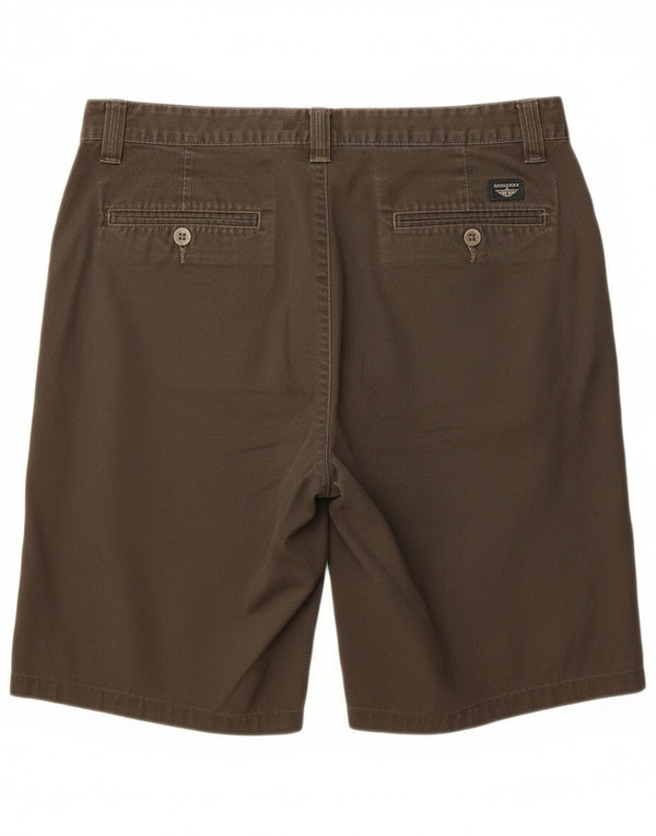 Мужские повседневные шорты цвета хаки Dockers W34, большие хлопковые шорты цвета хаки в тонкую полоску